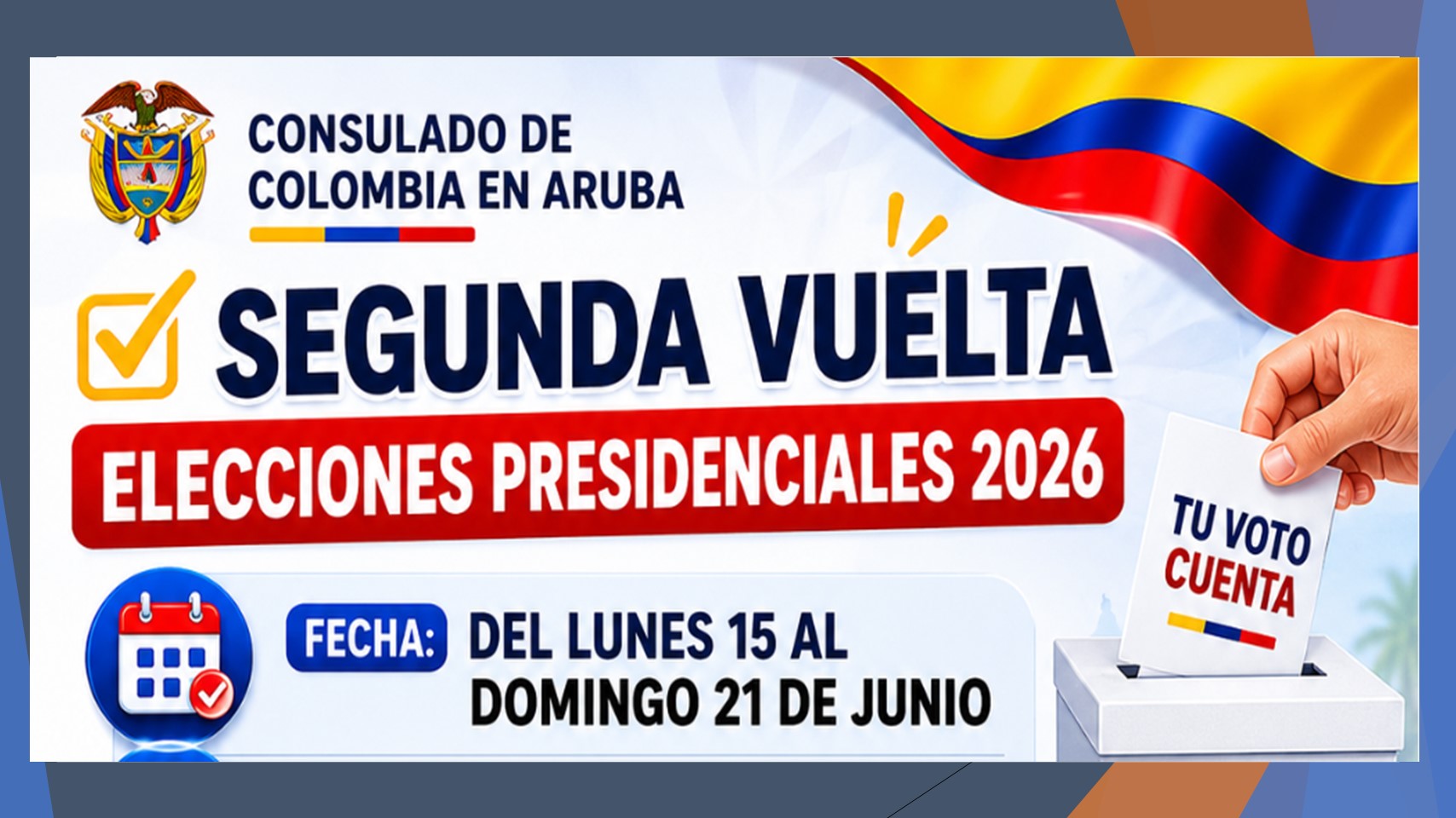 Segunda vuelta de Elecciones Presidenciales para 2026