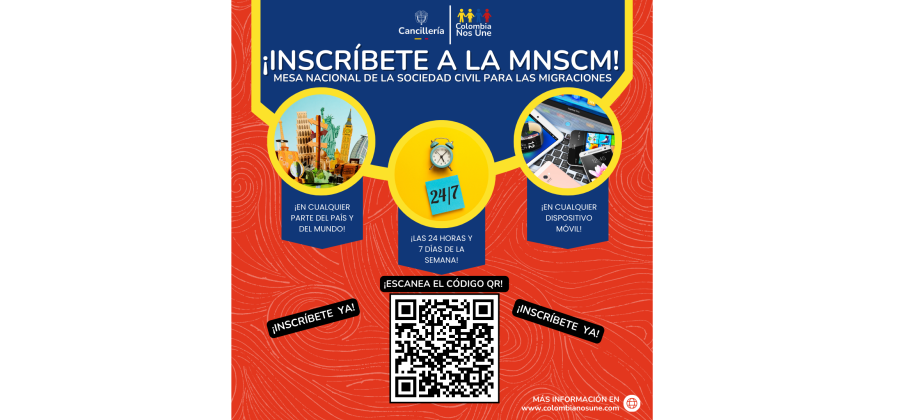 El Consulado de Colombia en Oranjestad invita a inscribirse en la Mesa Nacional de la Sociedad Civil para las Migraciones