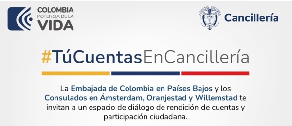 Embajada de Colombia en Países Bajos rinde cuentas a los connacionales este 22 de noviembre